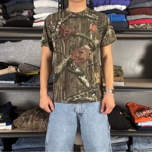 Y2K mossy oak camo tee